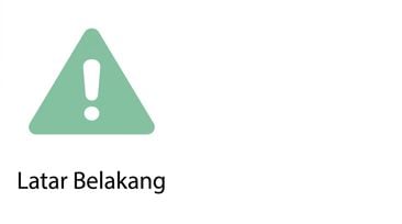 tanda segitiga dengan tanda seru dan tulisan latar di bawahnya