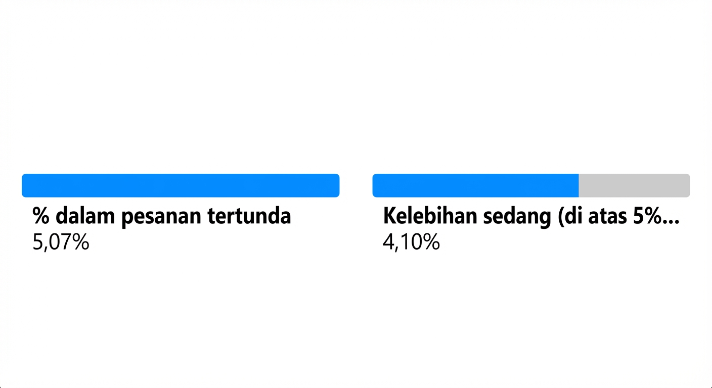 Node anak dari level pertama, variabel Forecast Bias, dan persentase pesanan backorder terkait.
