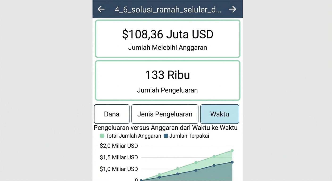 Laporan yang dioptimalkan untuk seluler di aplikasi seluler Power BI.