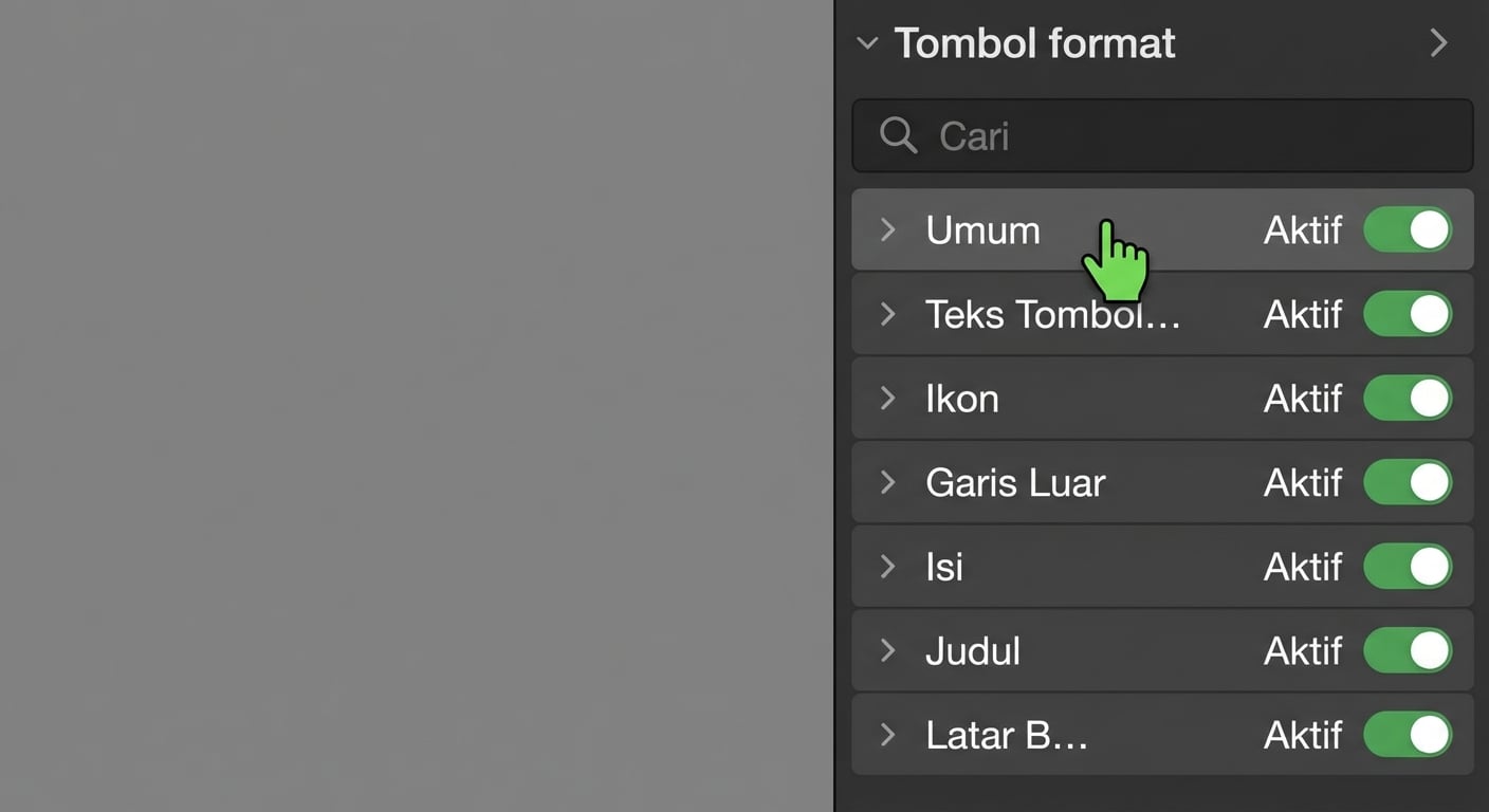 Tombol memiliki empat status