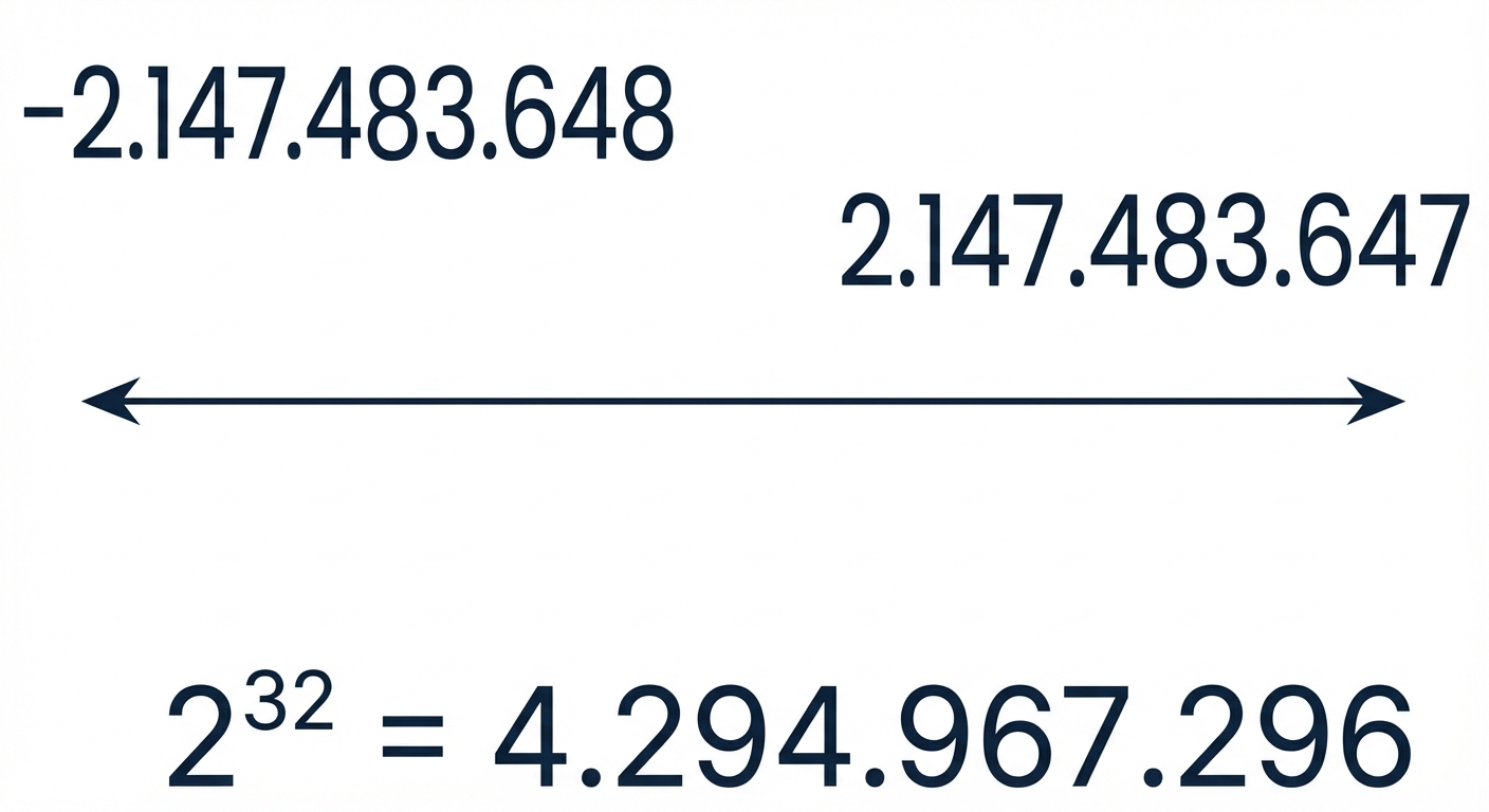 Diagram kapasitas penyimpanan np.int32