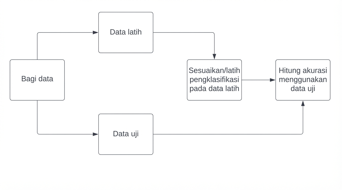 hitung akurasi memakai data test