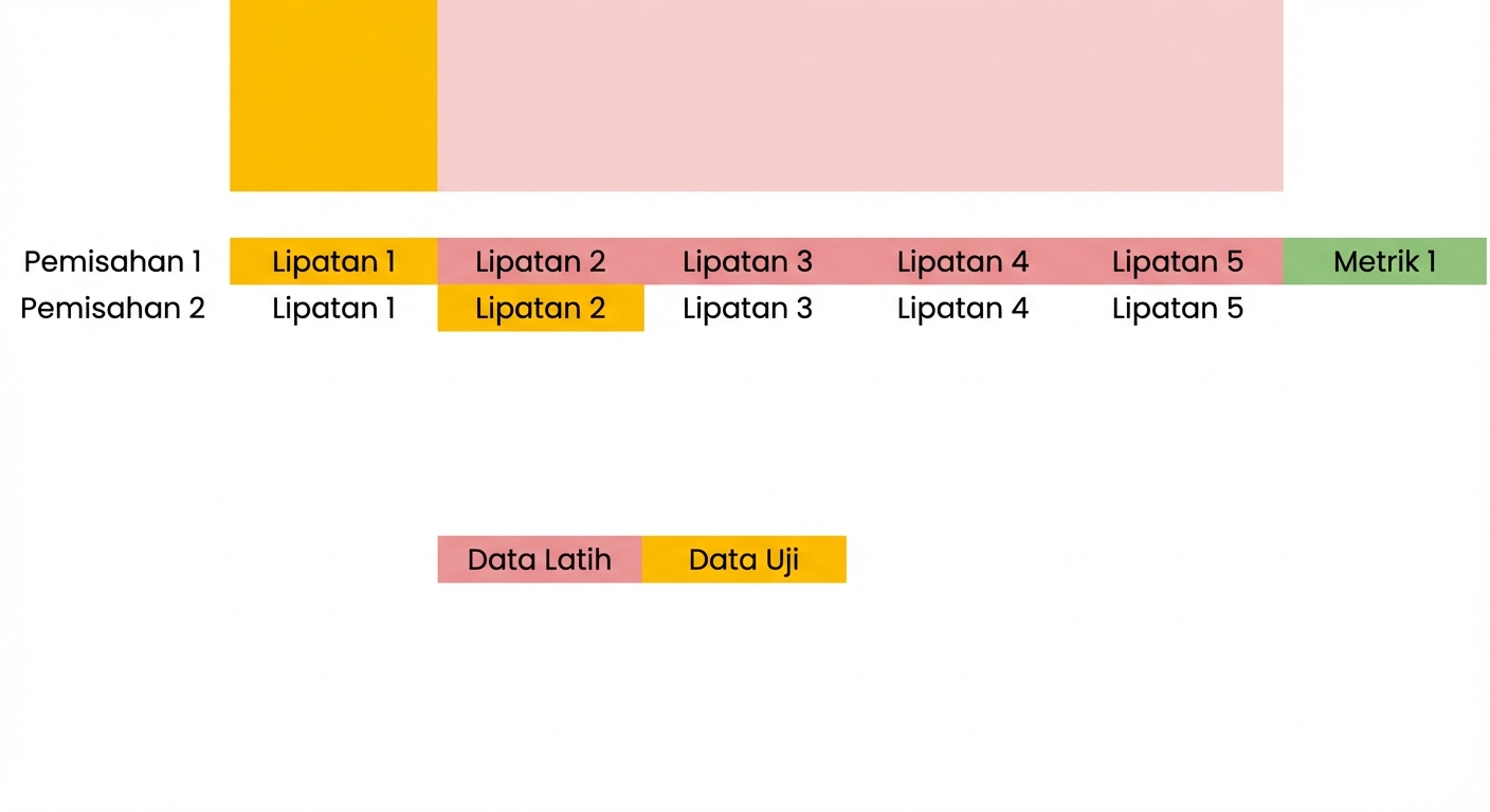 Lipat 2 sebagai data uji