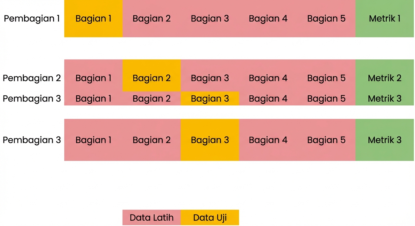 ulang dengan lipat ketiga