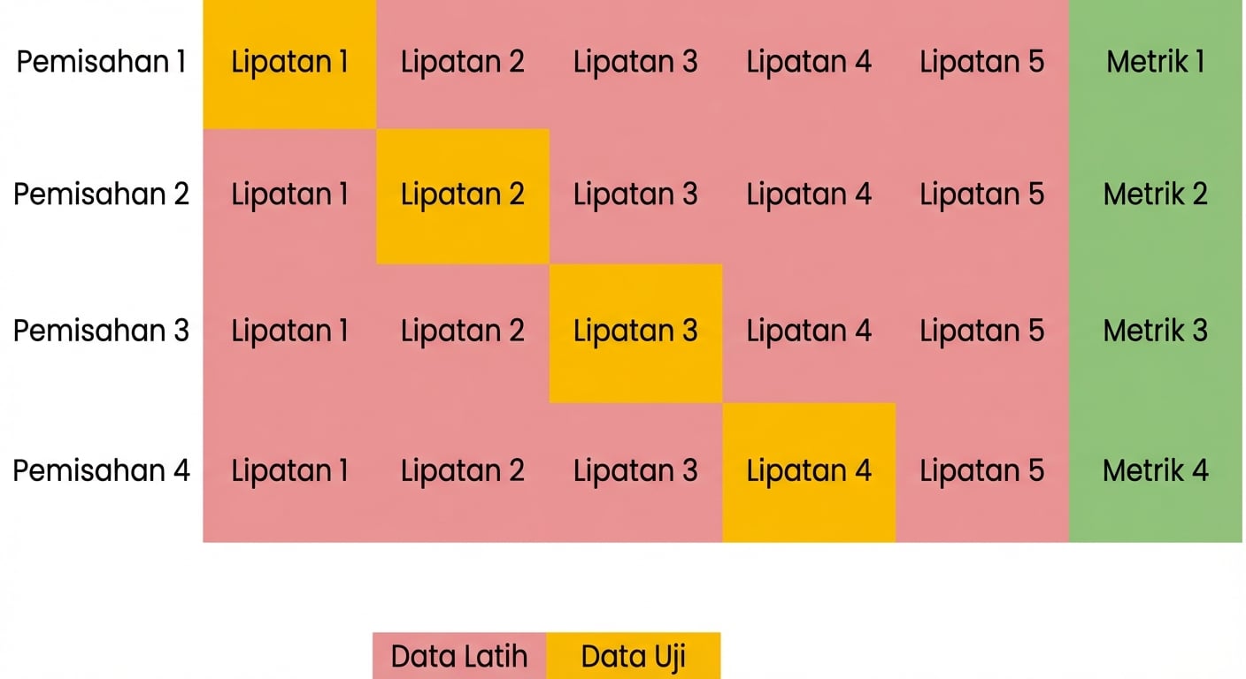 ulang dengan lipat keempat