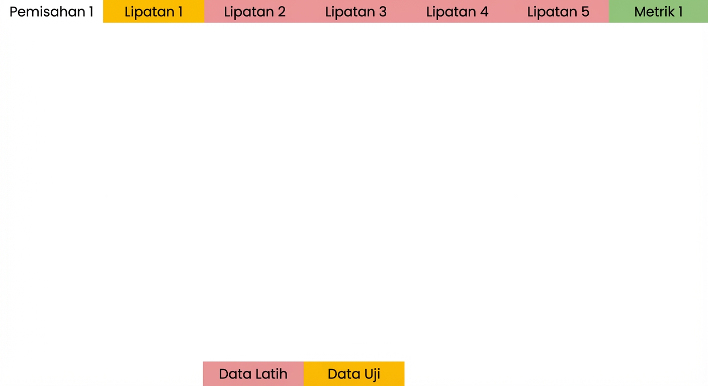 hitung metrik pada lipat ini