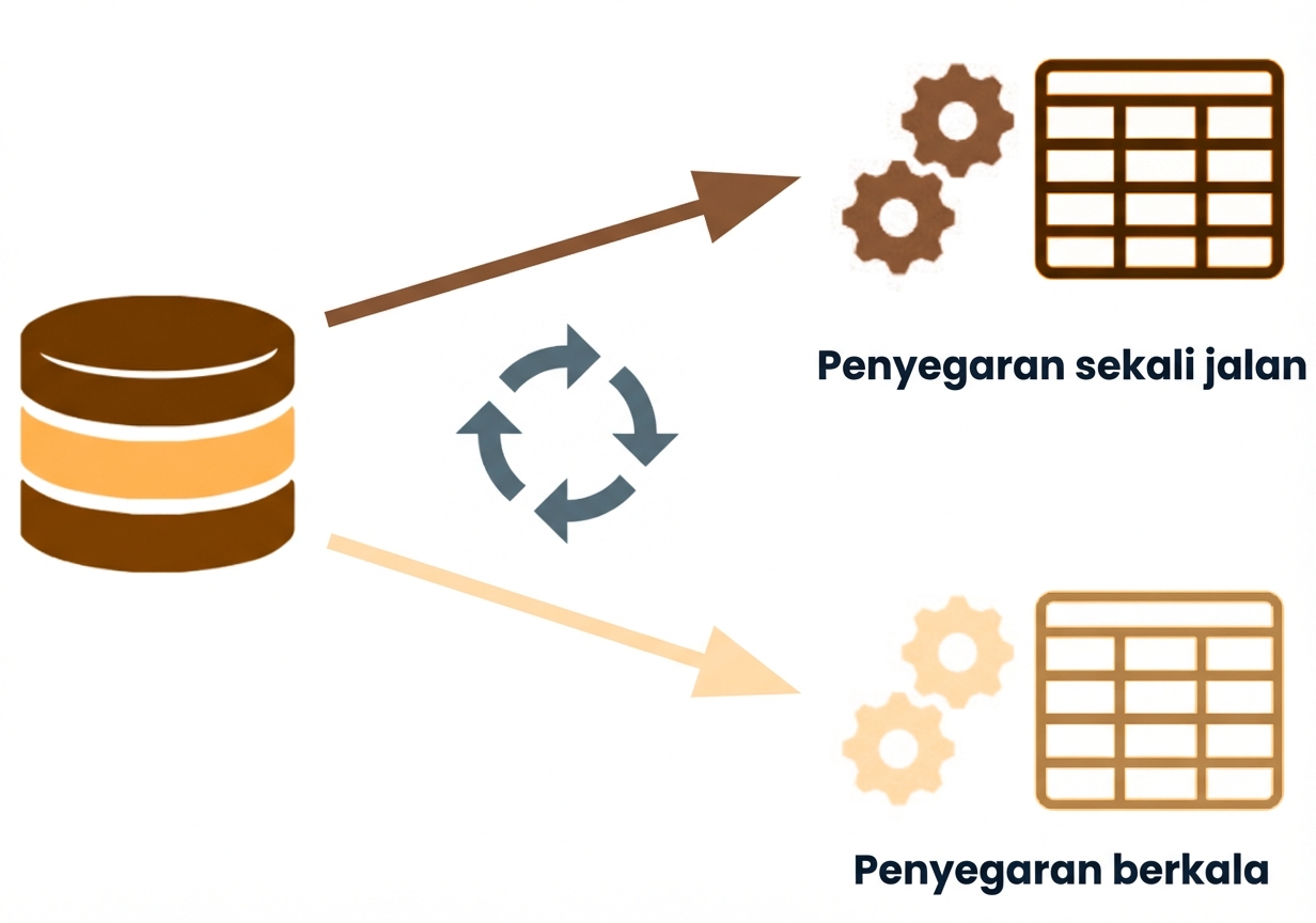 Contoh penyegaran bertahap