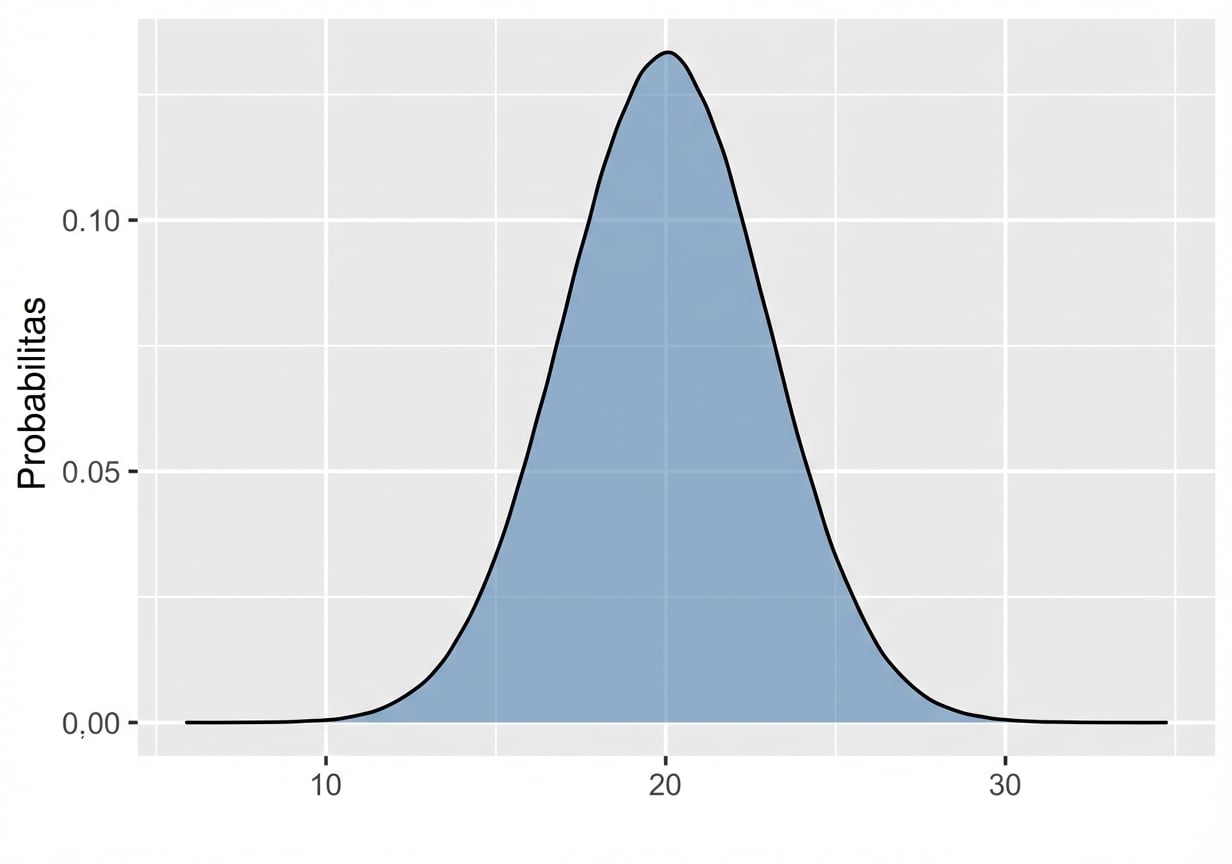 Distribusi normal dengan mean 20 dan sd tiga.png