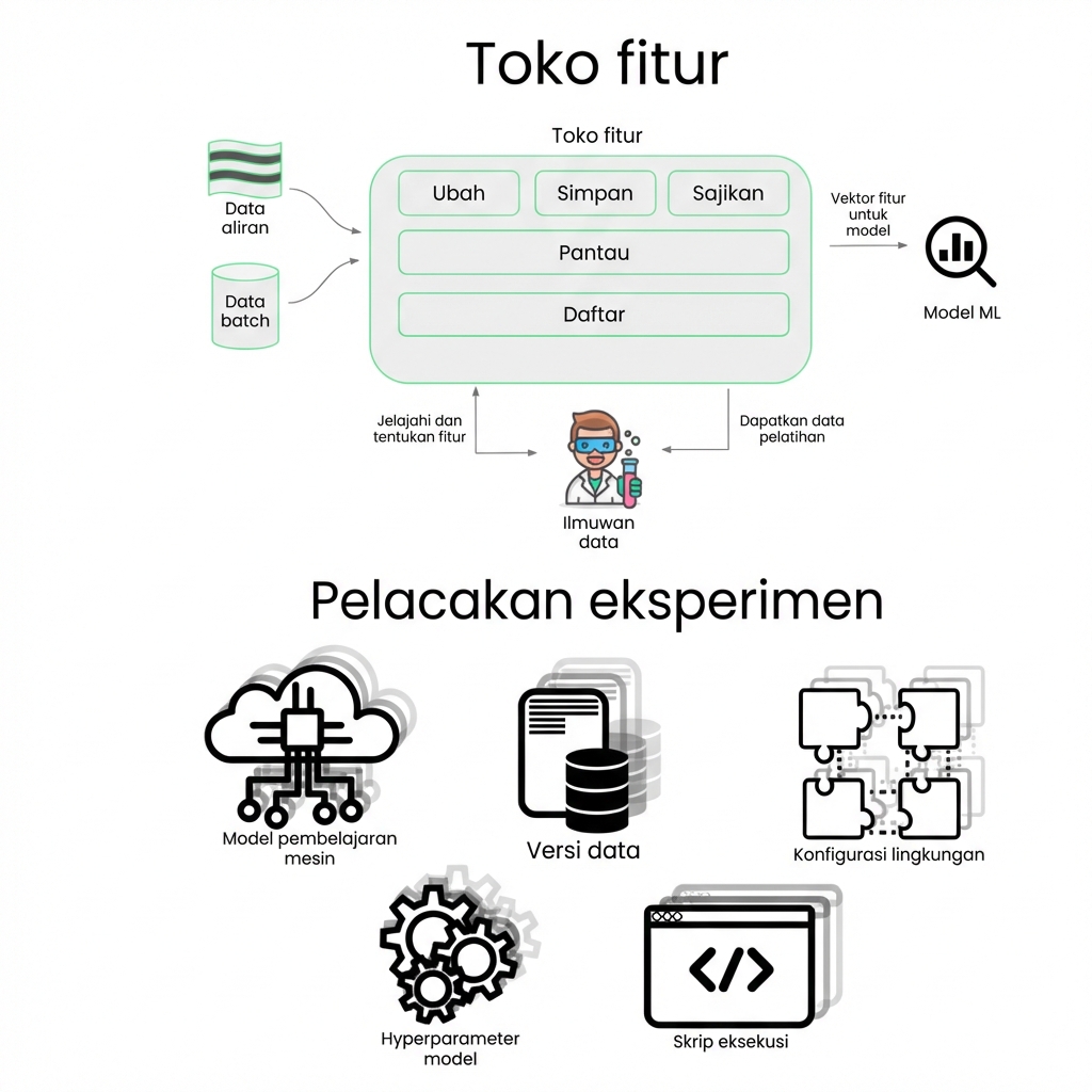 Fase pengembangan pelacakan eksperimen