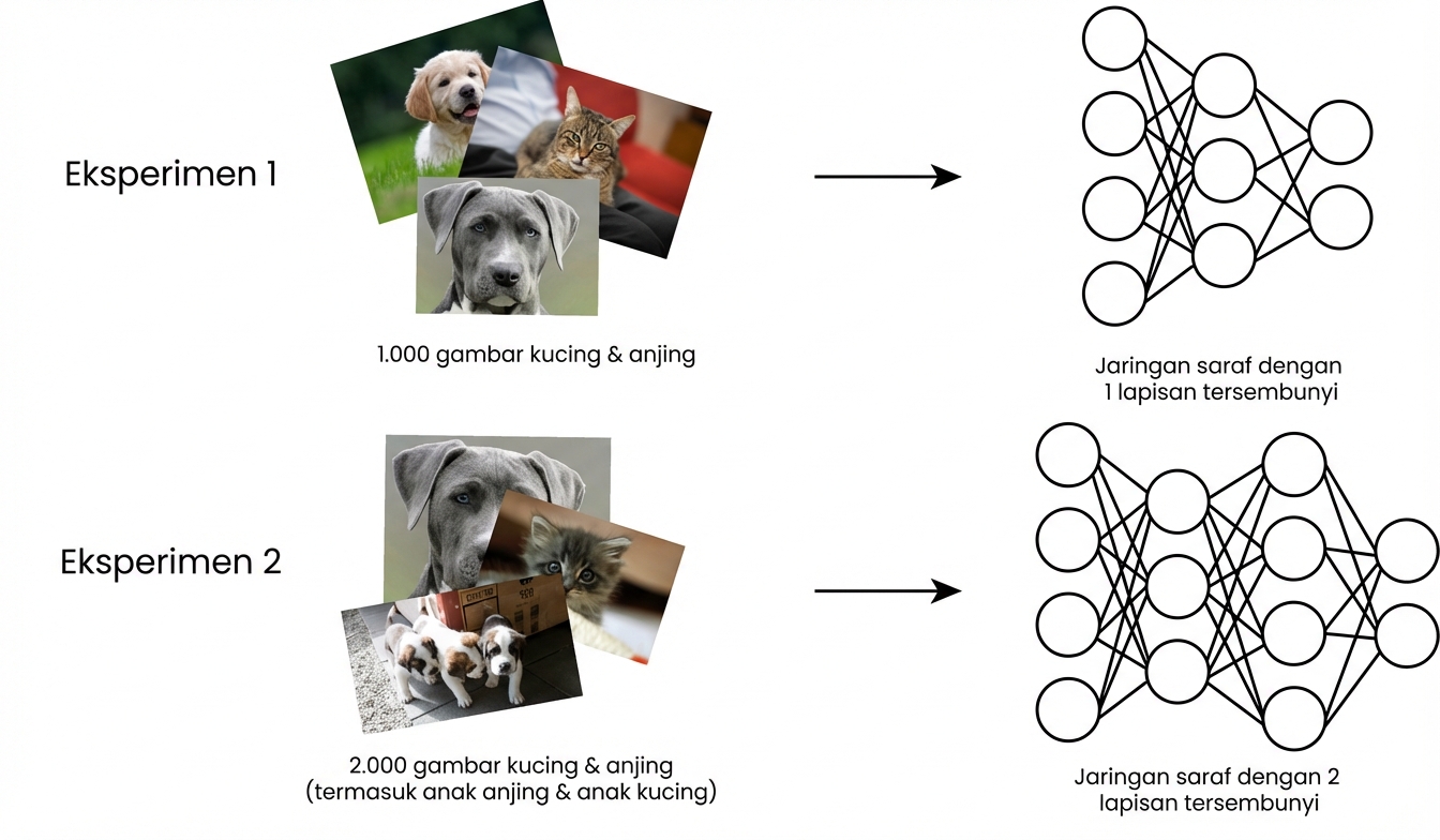 Contoh eksperimen machine learning