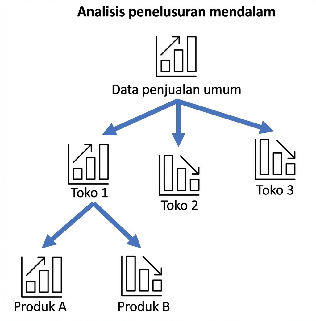 Contoh analisis drill-down