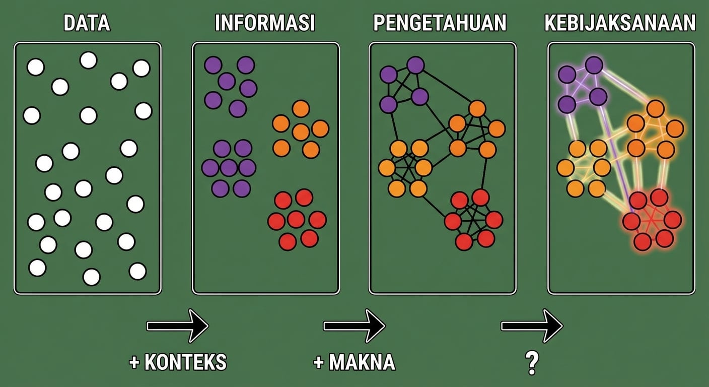 diagram alur proses DIKW