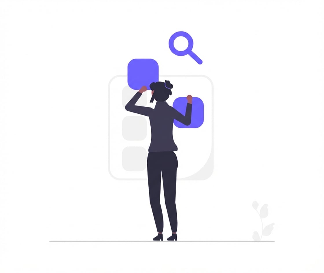 Orang menyusun bagian-bagian masalah