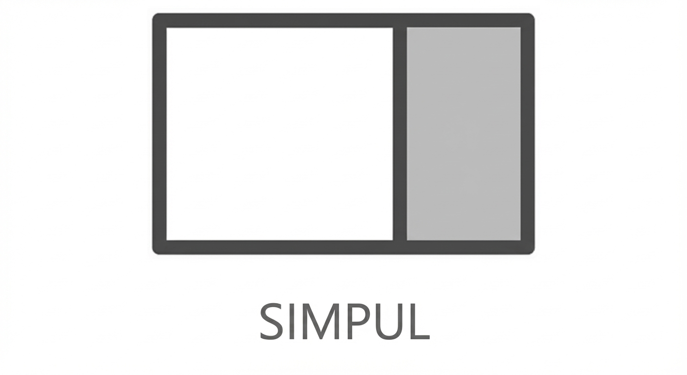 Representasi sebuah simpul pada linked list.