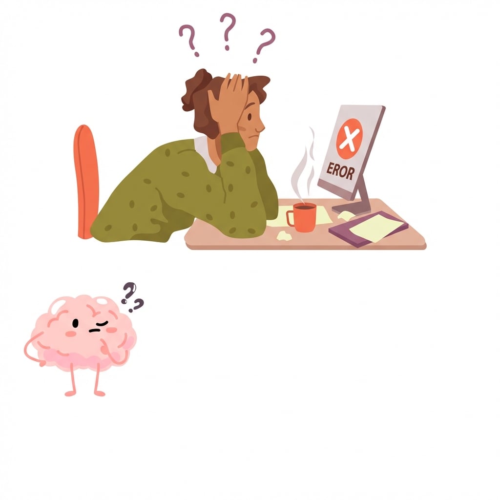 Ikon yang menunjukkan kesalahan saat bekerja dengan data karena masalah yang kurang jelas