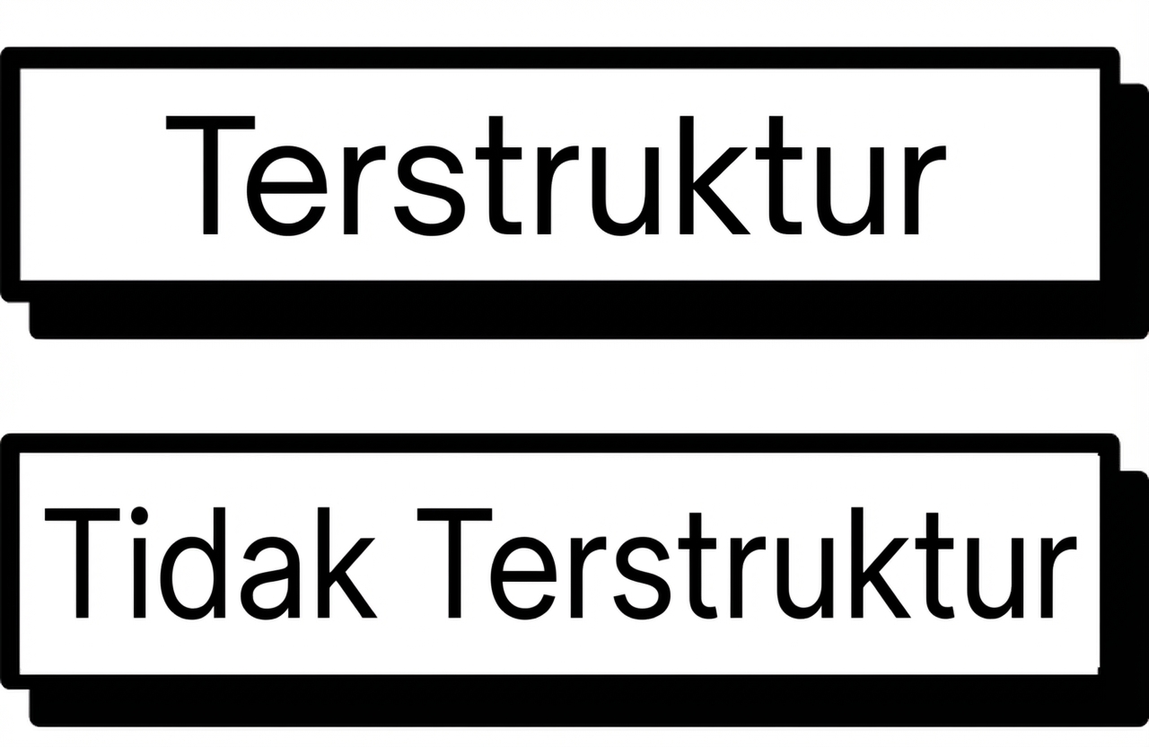 Data tak terstruktur atau terstruktur