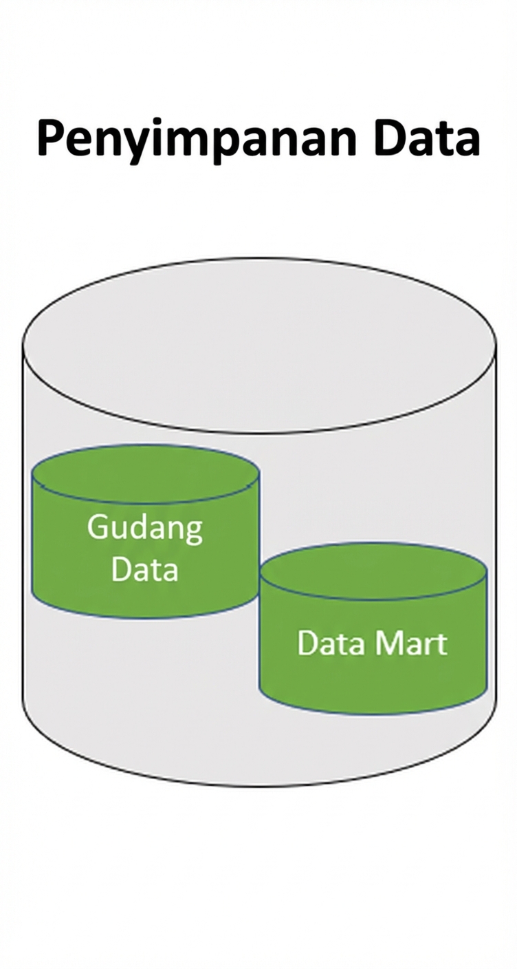 gambar lapisan penyimpanan untuk gudang data
