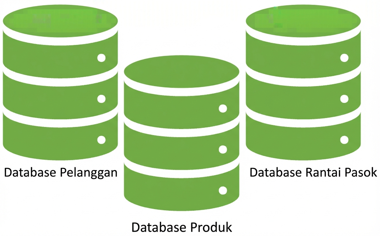Tiga tabel basis data