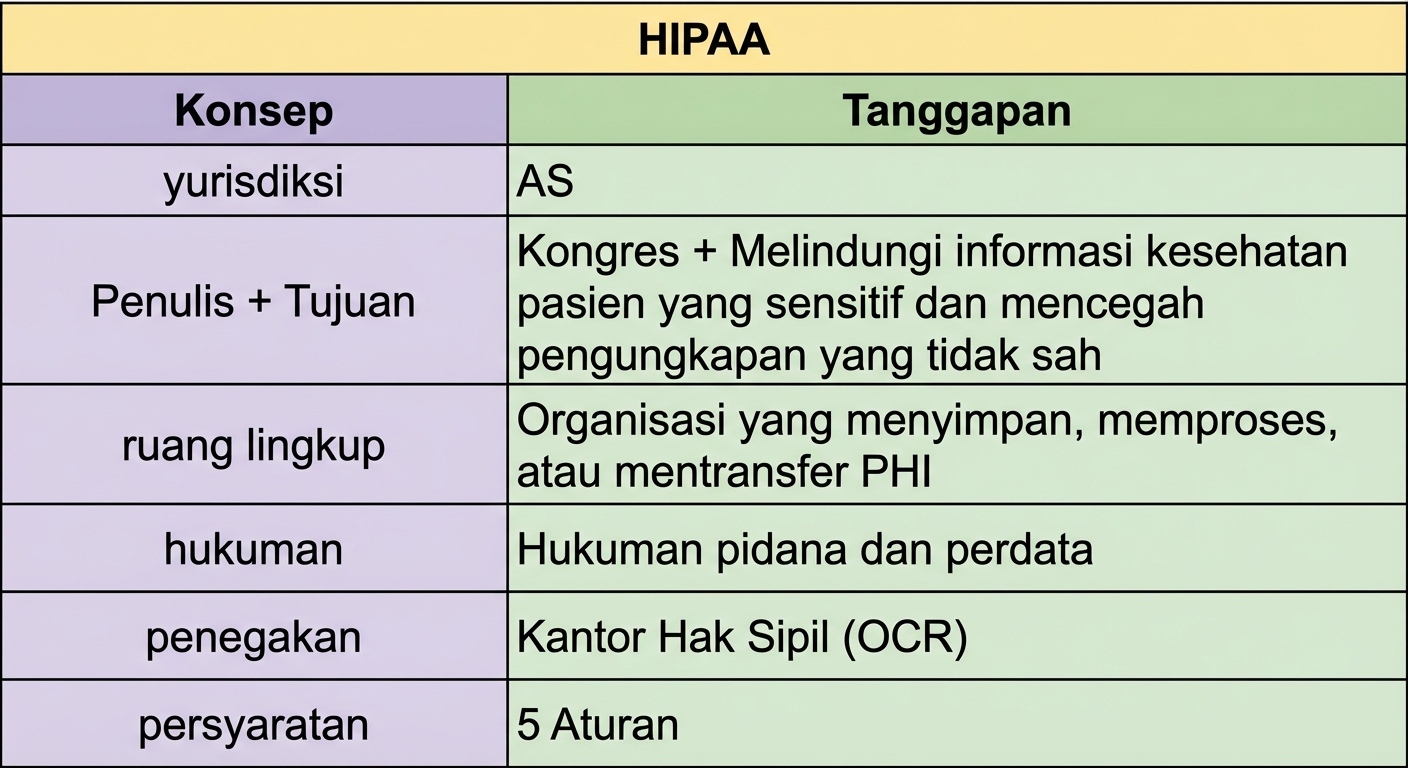 HIPAA dalam templat jAsper