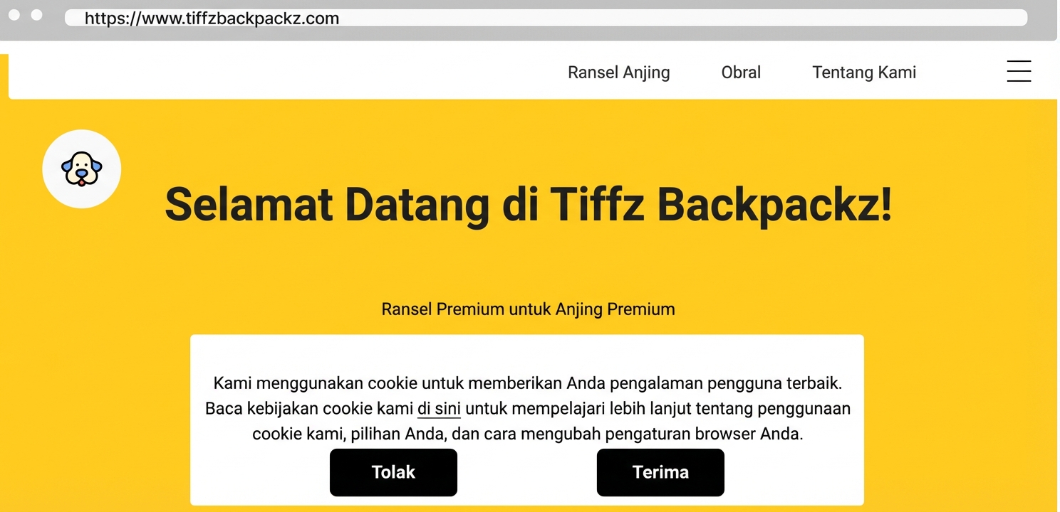 Situs web Tiffz Backpackz