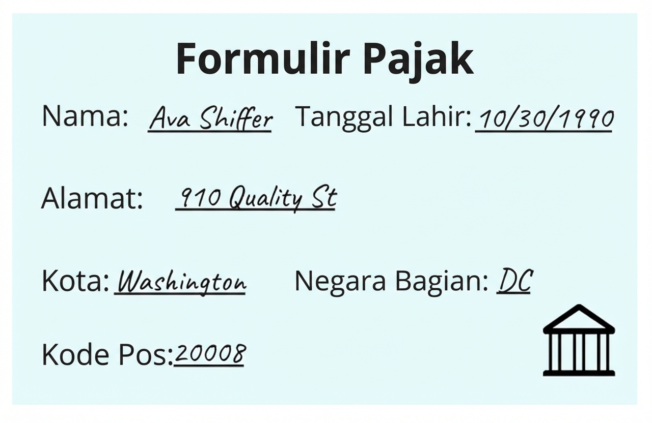 form pajak untuk pembanding akurasi