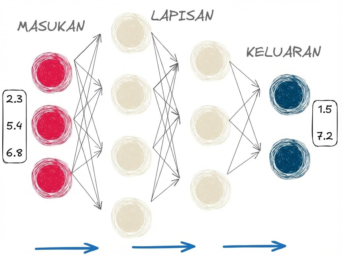 Representasi forward pass