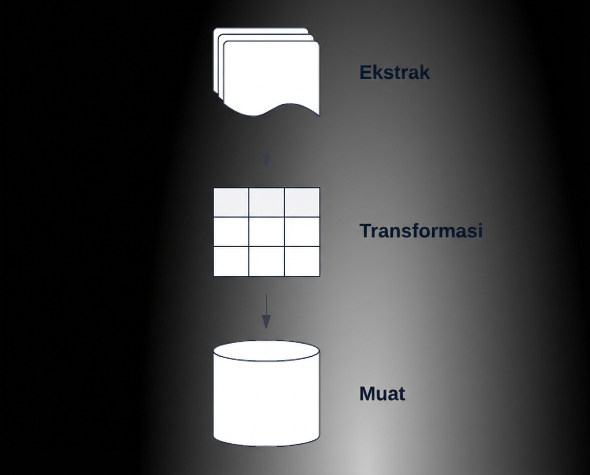 Sebuah pipeline ETL.