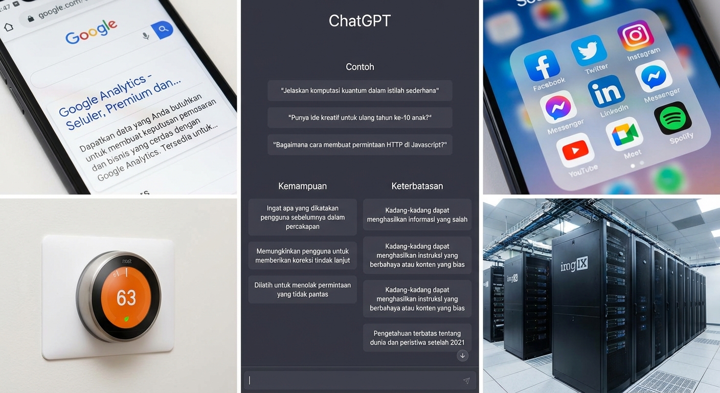 Kolase aplikasi yang digerakkan oleh data.