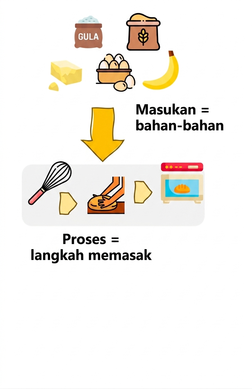 Resep dapur yang dilihat sebagai algoritma