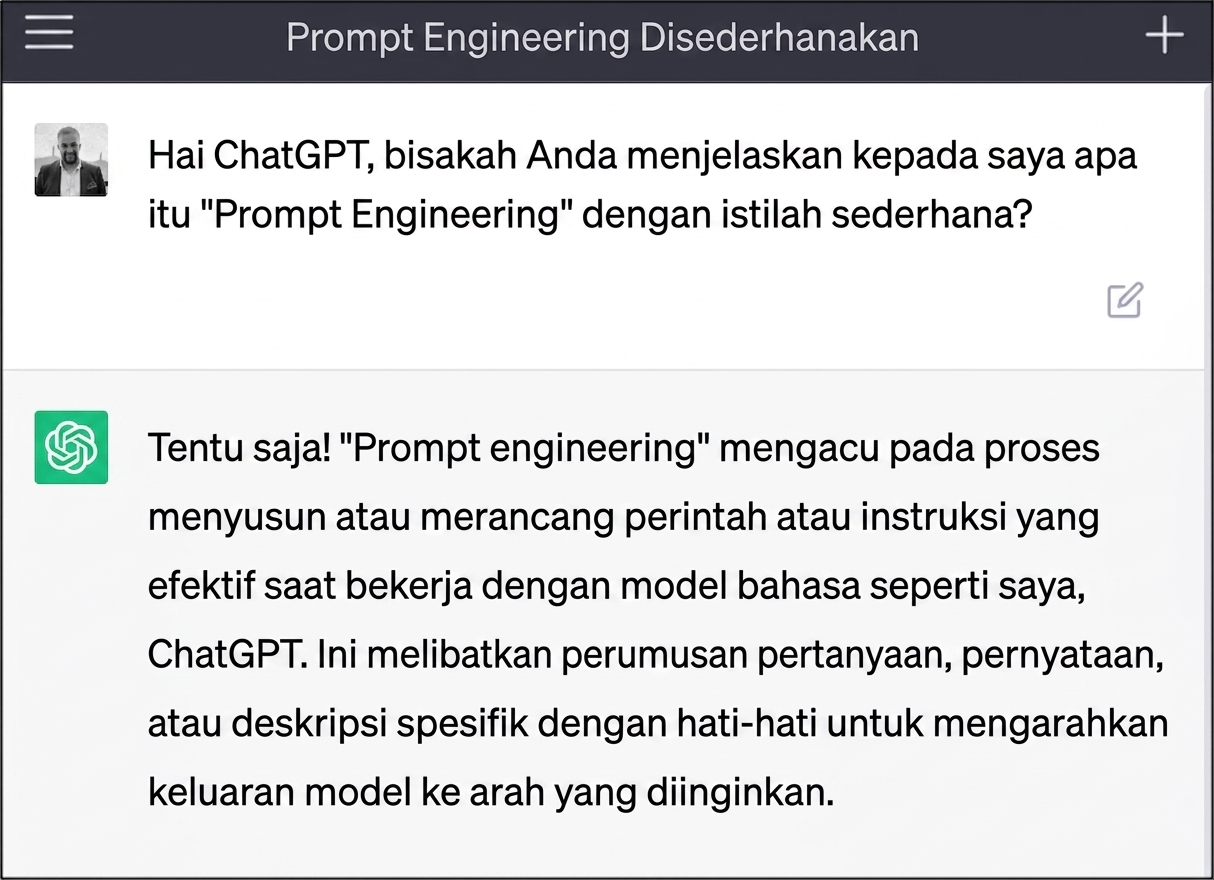 Membuat prompt pada ChatGPT