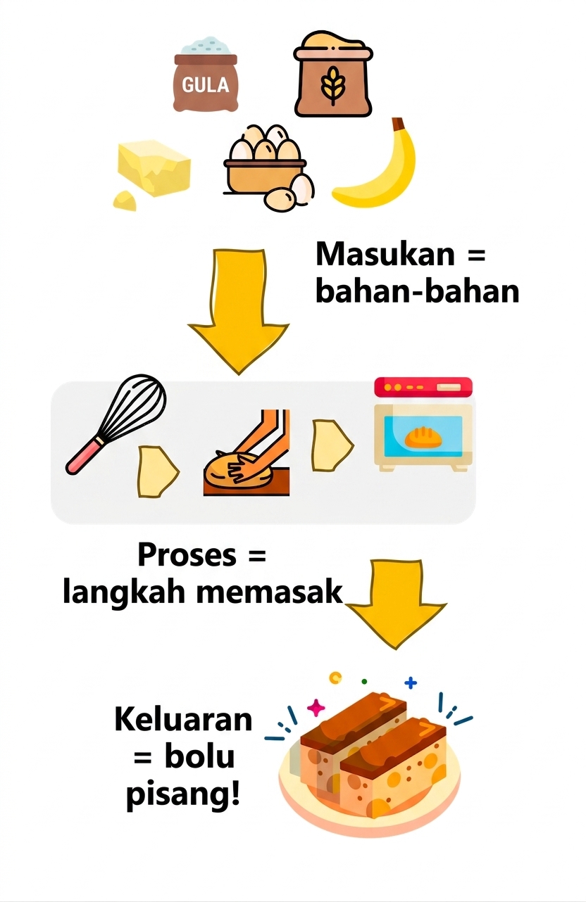 Resep dapur yang dilihat sebagai algoritma