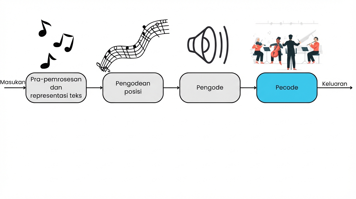 Komponen decoder pada transformer