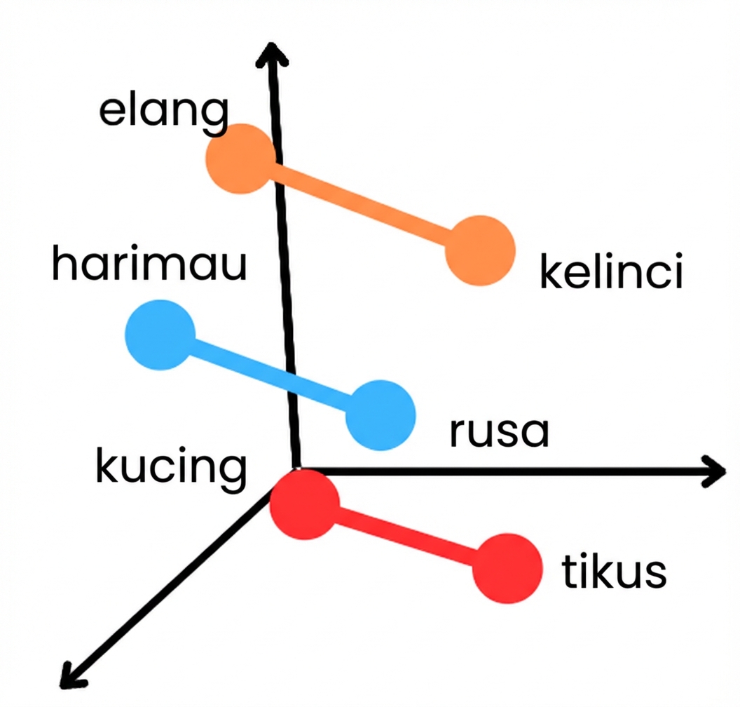 Word embeddings untuk predator-mangsa