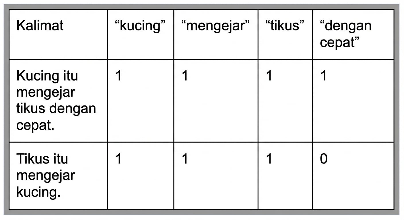 Matriks dengan representasi bag-of-words
