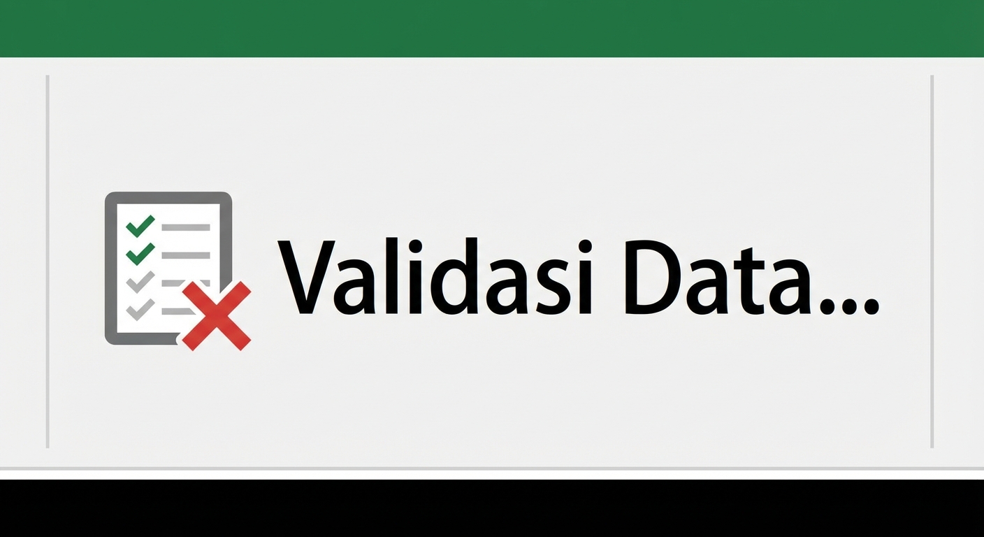 Tangkapan layar tombol Data Validation di Excel