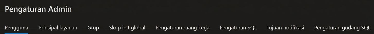 Pengaturan Admin Workspace