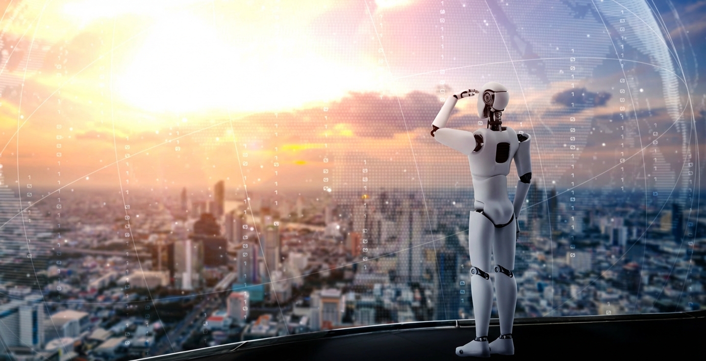 Sebuah robot merencanakan perjalanannya.