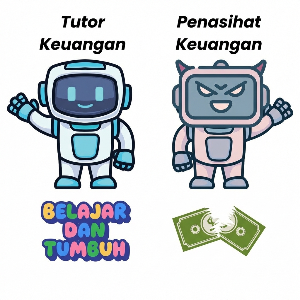 Chatbot tutor finansial dan chatbot penasihat finansial.