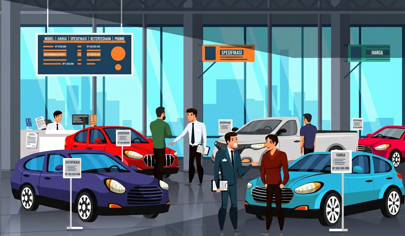 Sebuah showroom mobil.
