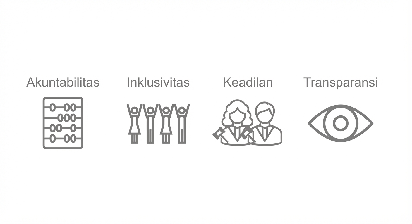 Sebuah mata dengan kata "Transparansi".