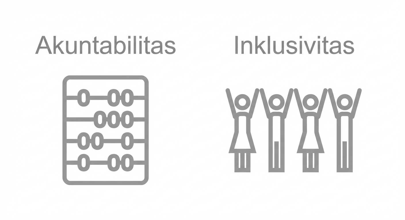 Sekelompok orang dengan kata "Inklusivitas".