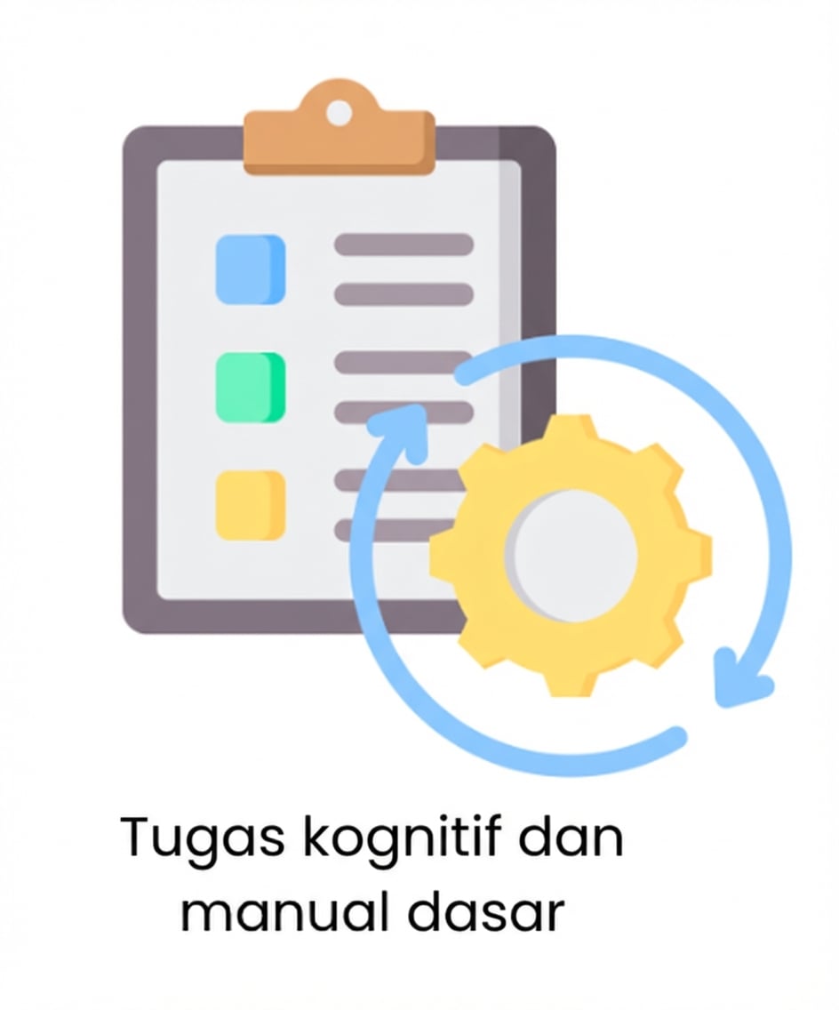 Permintaan lebih rendah untuk keterampilan kognitif dan manual