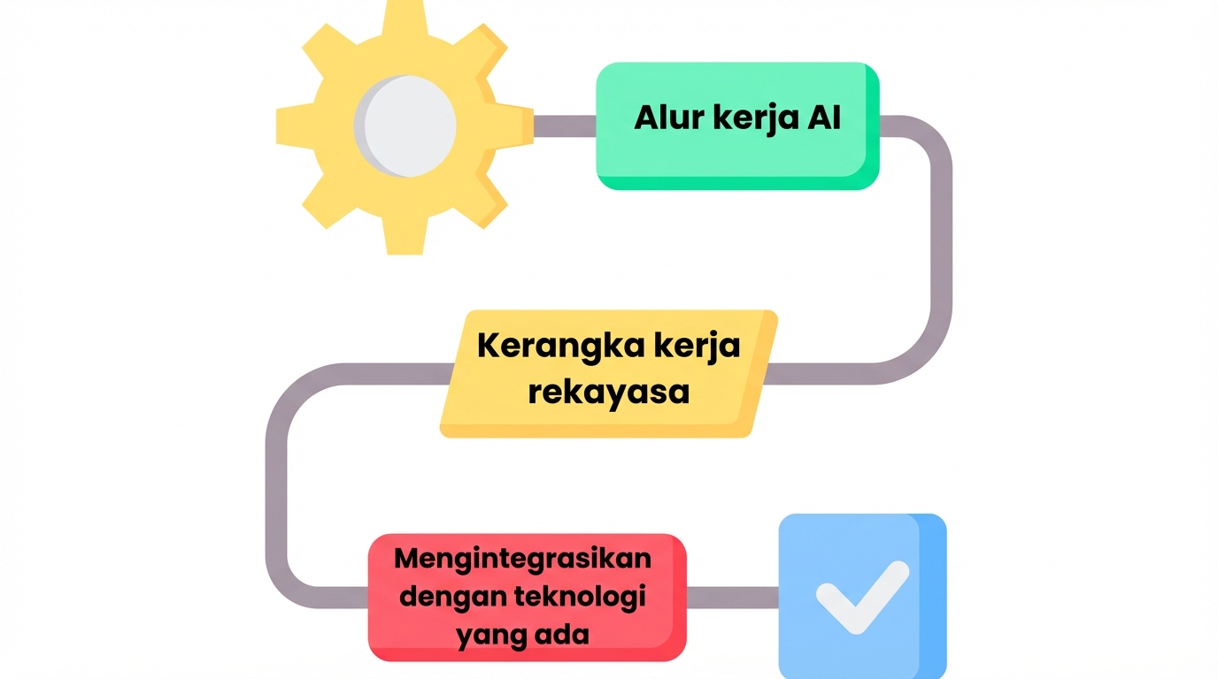 Alur kerja AI, kerangka rekayasa, dan integrasi perangkat lunak AI ke dalam tumpukan teknologi perusahaan