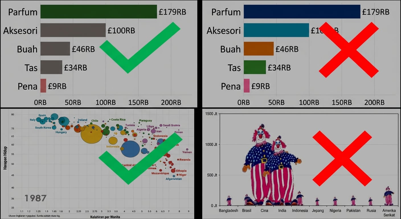Contoh bagan yang baik dan buruk
