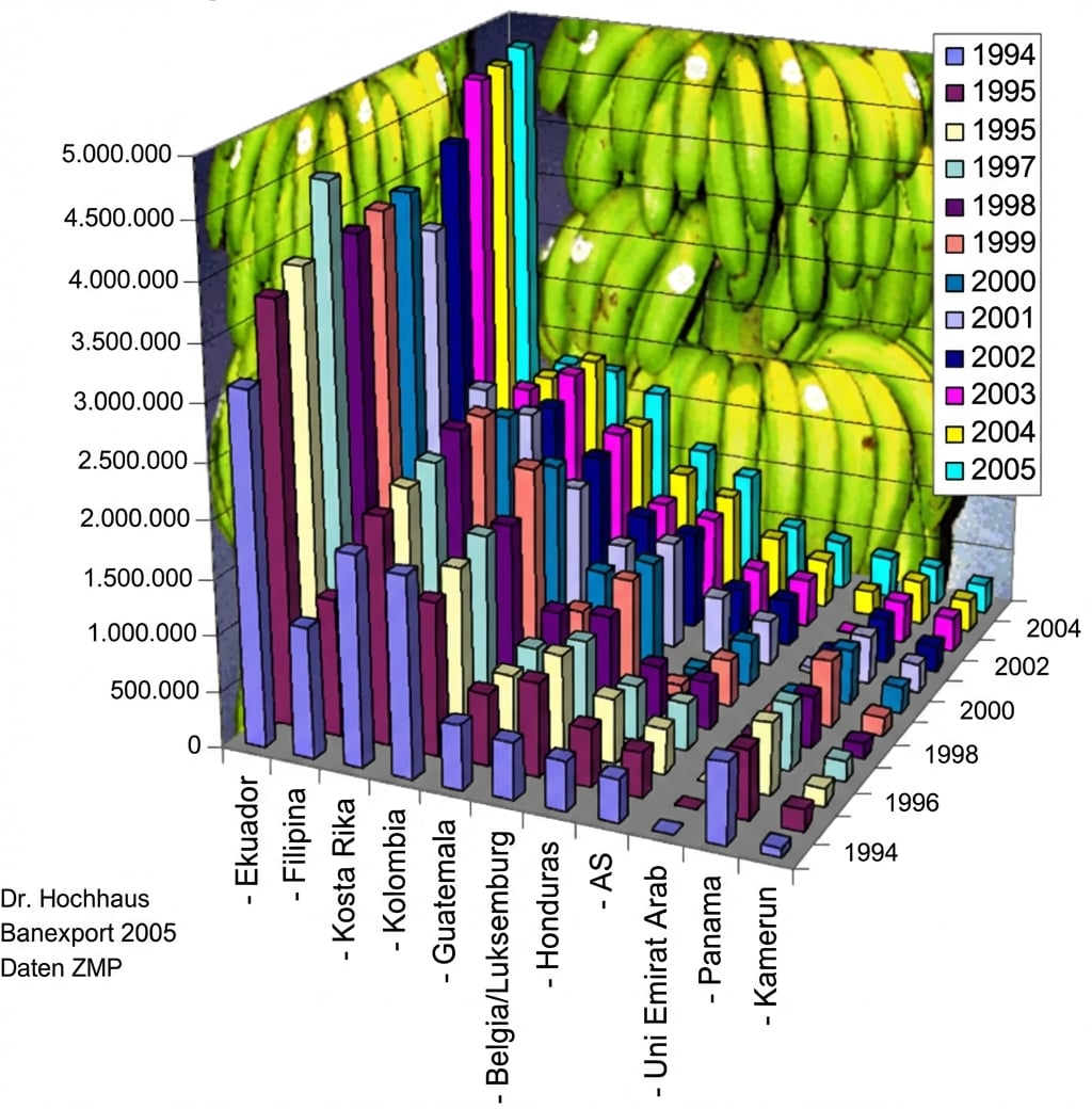 Contoh bagan yang sangat buruk tentang ekspor pisang 1994–2005