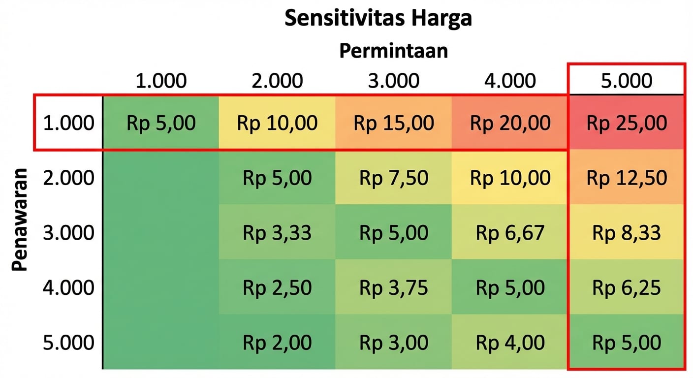 Contoh tabel sensitivitas