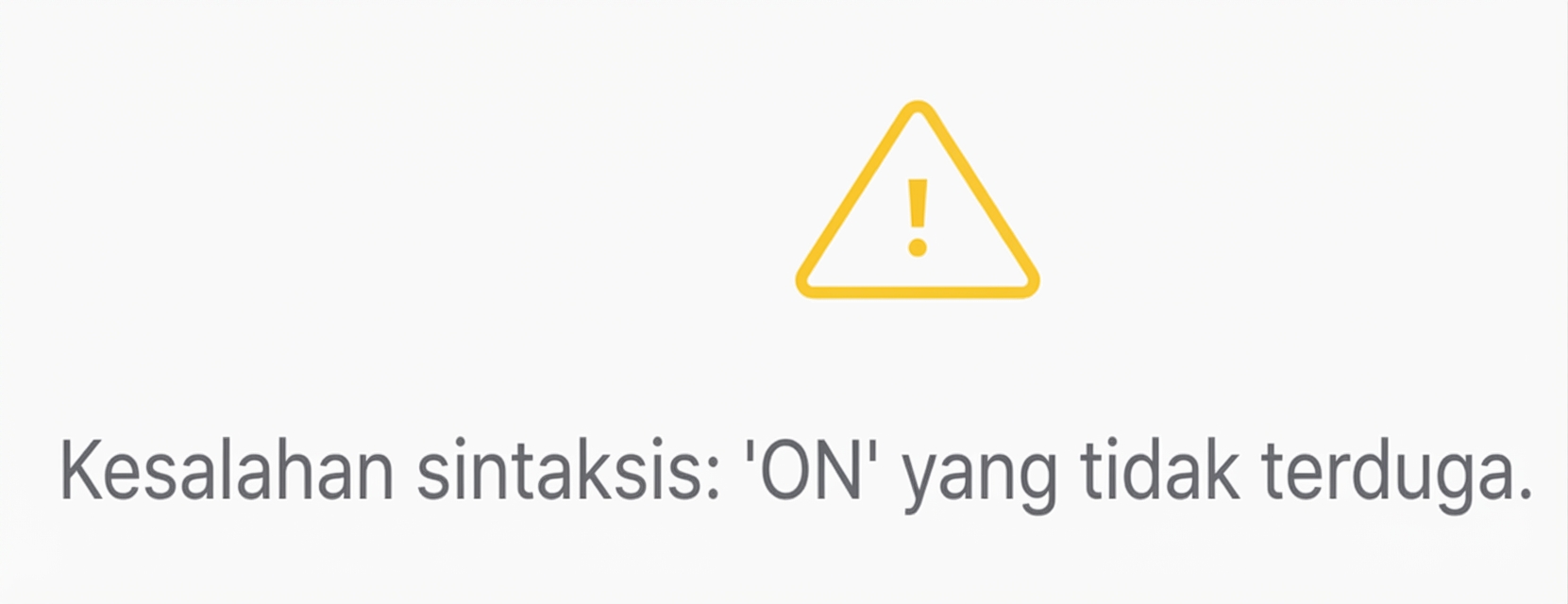 Gambar Error Sintaks