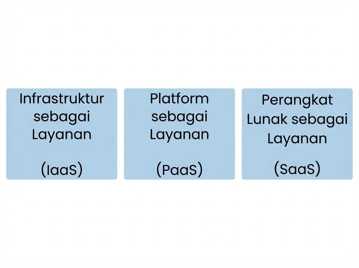Tiga jenis layanan cloud