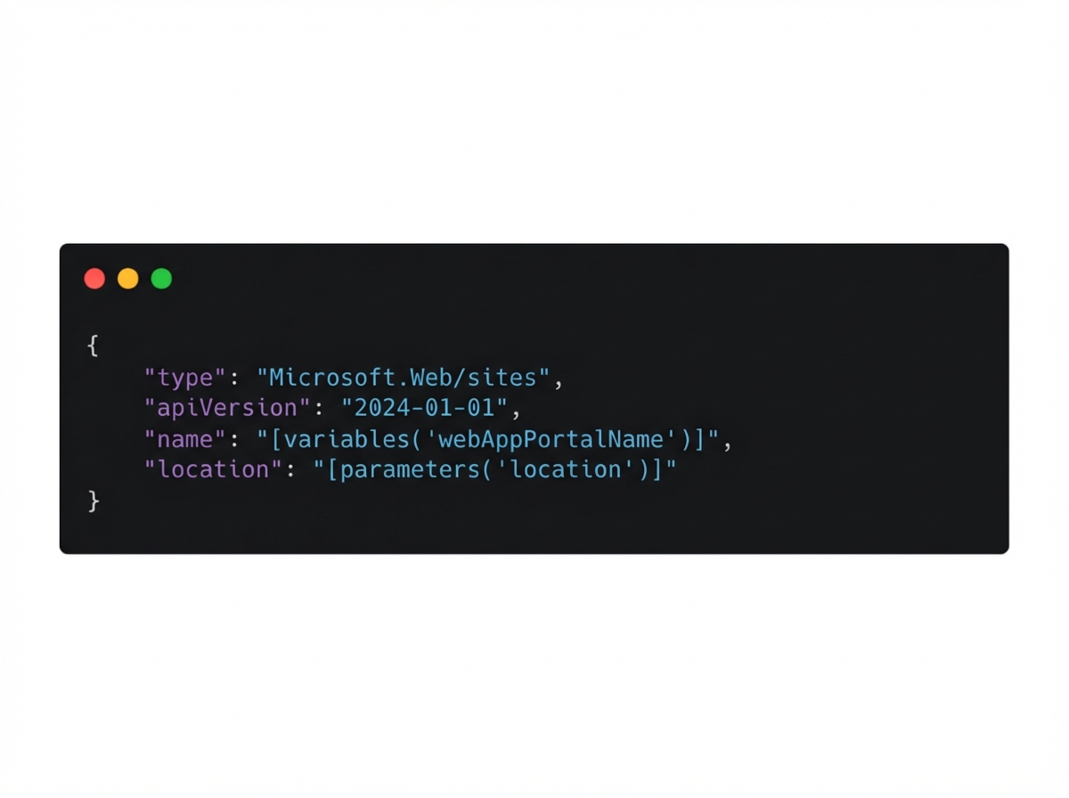 Contoh format JSON dengan empat properti