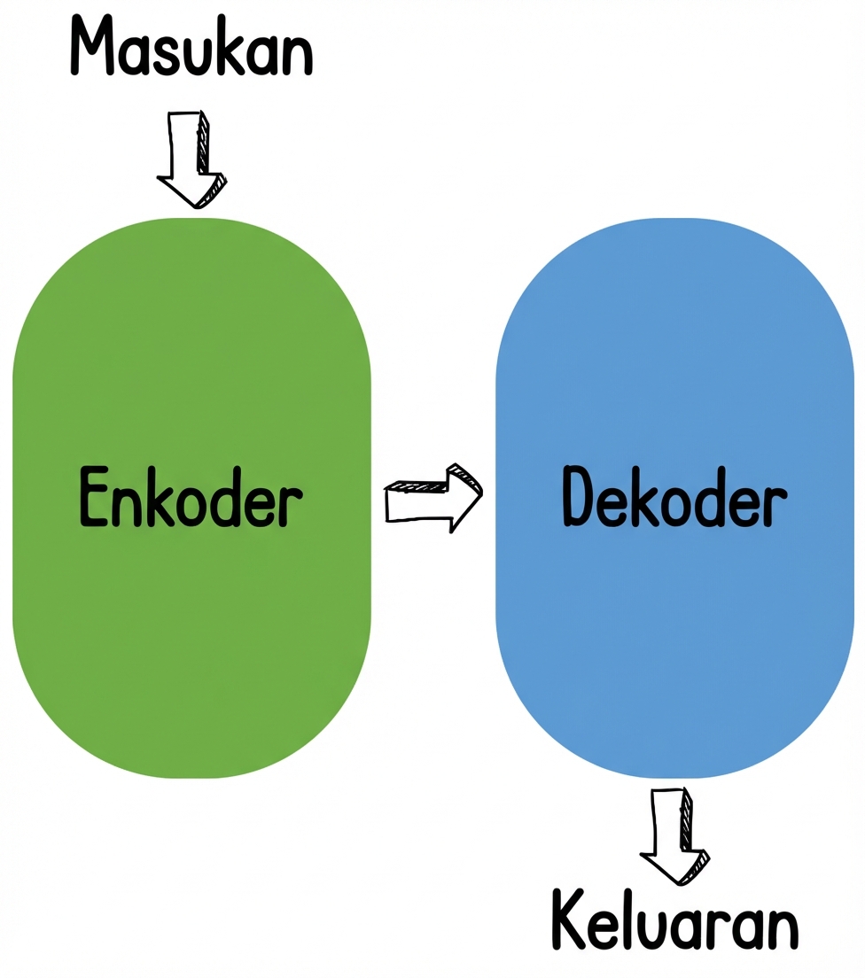 Ilustrasi encoder-decoder